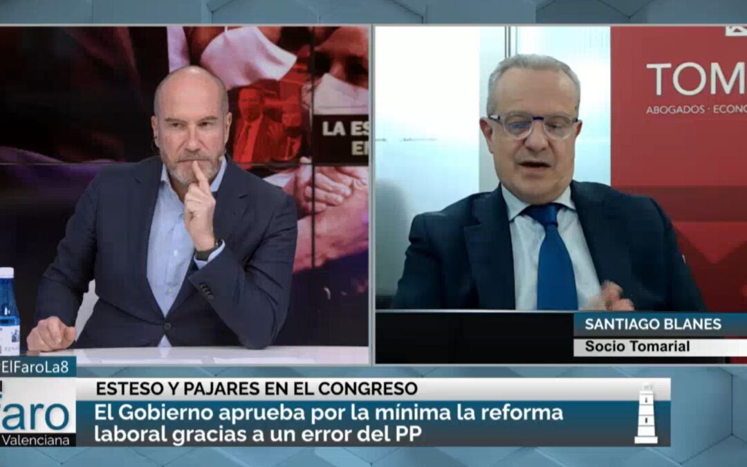 Interview with Santiago Blanes on La 8 Mediterráneo TV about the consequences of the labor reform