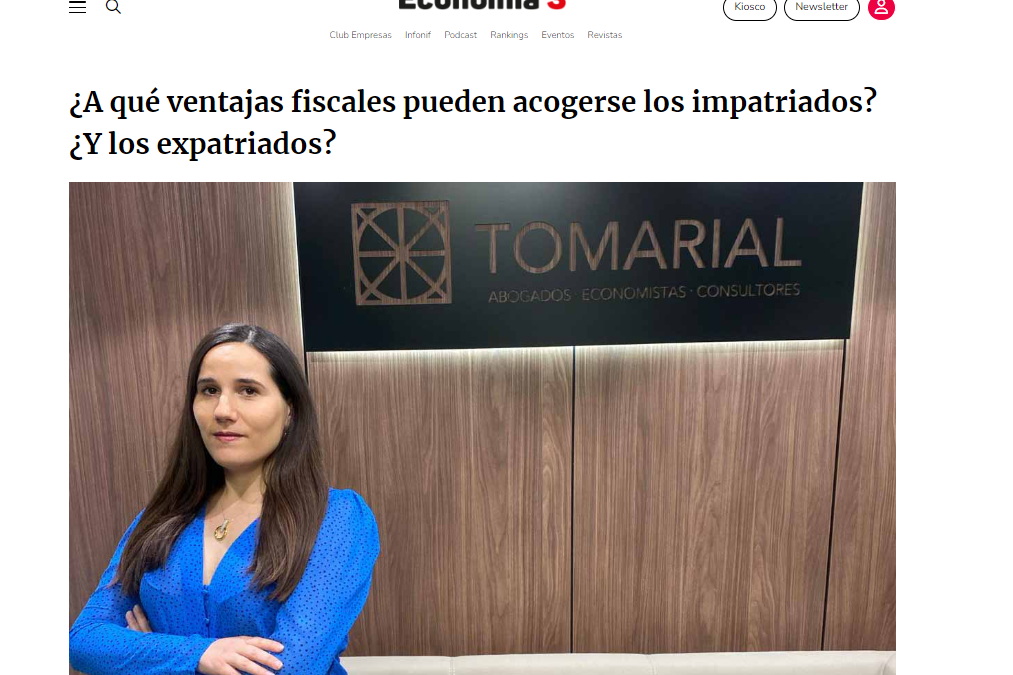 Opinion of Teresa Girón in Economía 3 about the tax advantages that impatriates and expatriates can benefit from