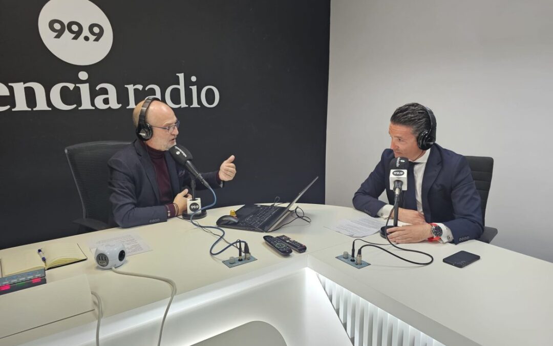 Interview with Miguel Ángel Molina on the Sociedad Valenciana program on 99.9 Valencia Radio